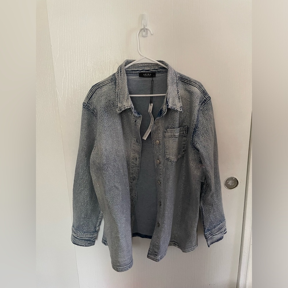 Akira rhinestone Denim Jacket